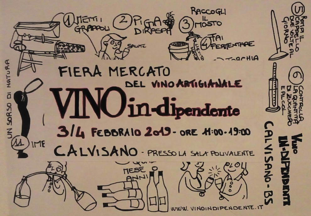 vino indipendente vino naturale Vino In-dipendente (fiera mercato del vino artigianale) 3/4 Febbraio 2019